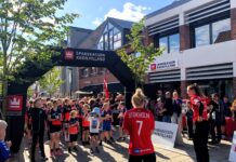 SparKron Børneløb giver fart over feltet i Hadsten Midtby