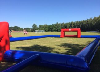 HGF Fodbold har fået oppustelig fodboldbane